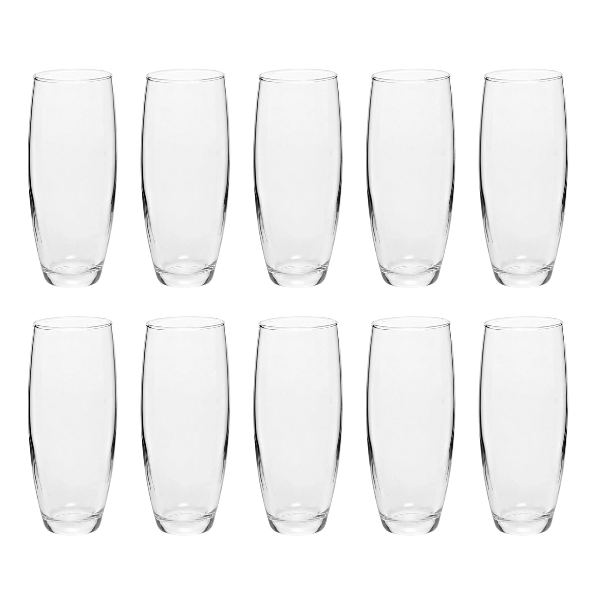 10 ARC Stemless Champagne Flutes Set, 9 oz. Clear V87974
