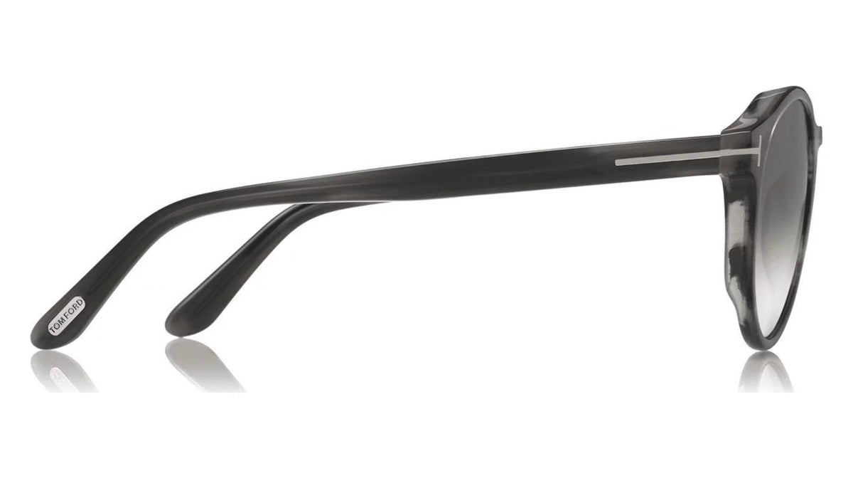 Shiny Striped Grey Sunglasses W96981
