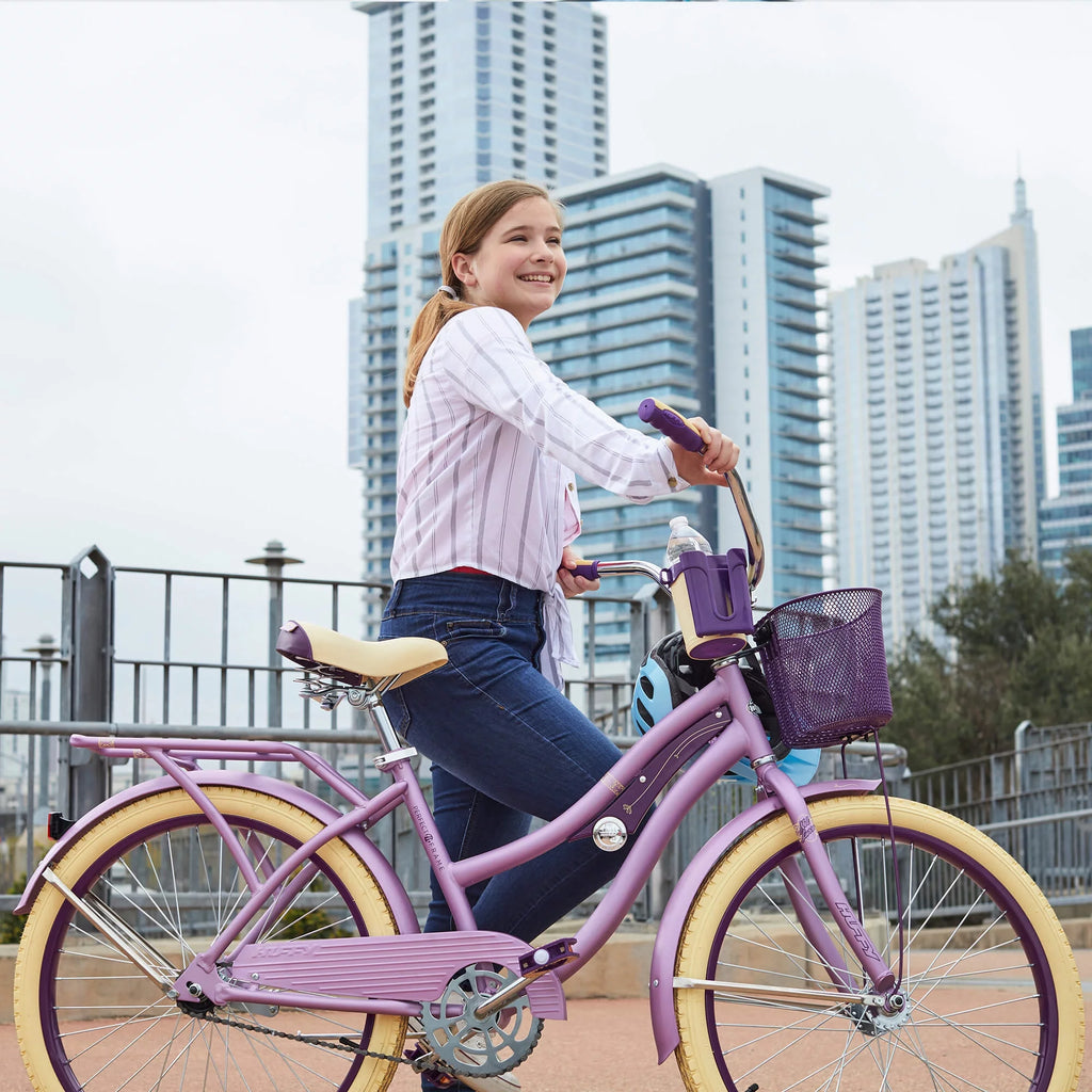 24 Inch Purple Satin Cruiser Bike A53852