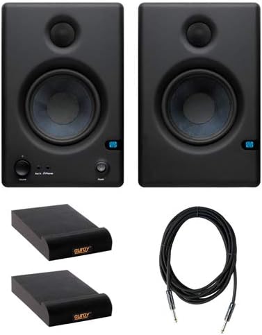 4.5" 2-Way Nearfield Monitors (Pair) with Isolation Pad & 10-Feet Instrument Cable S136083