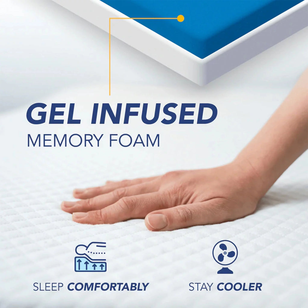 4-inch Cool Gel Memory Foam Mattress Queen Size G399005