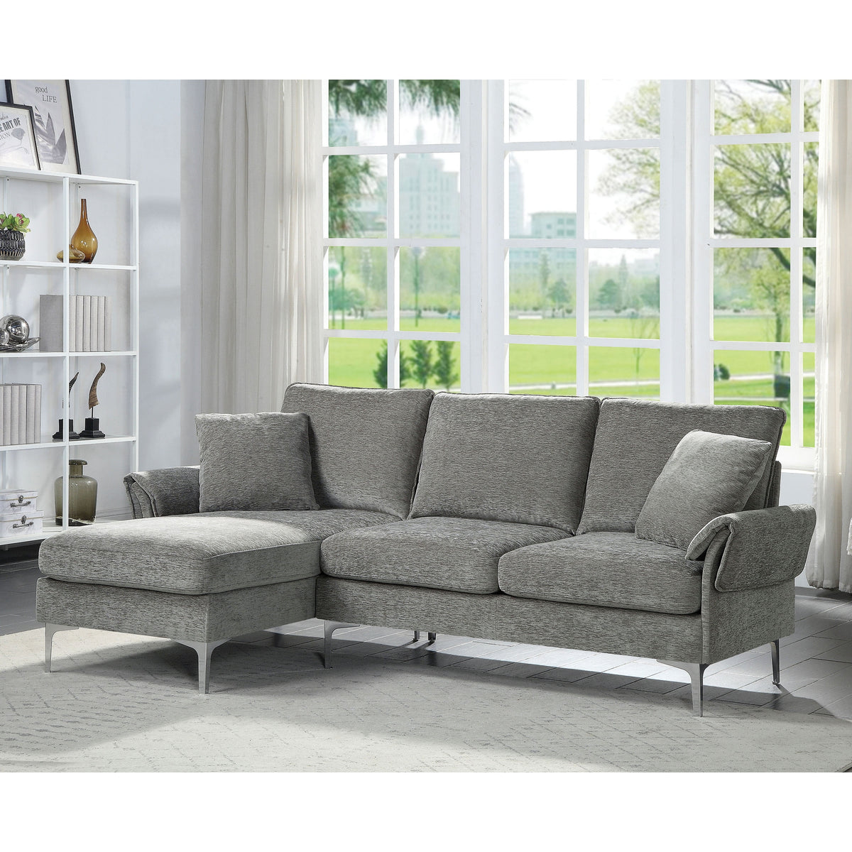 Chenille Padded Sectional A381368