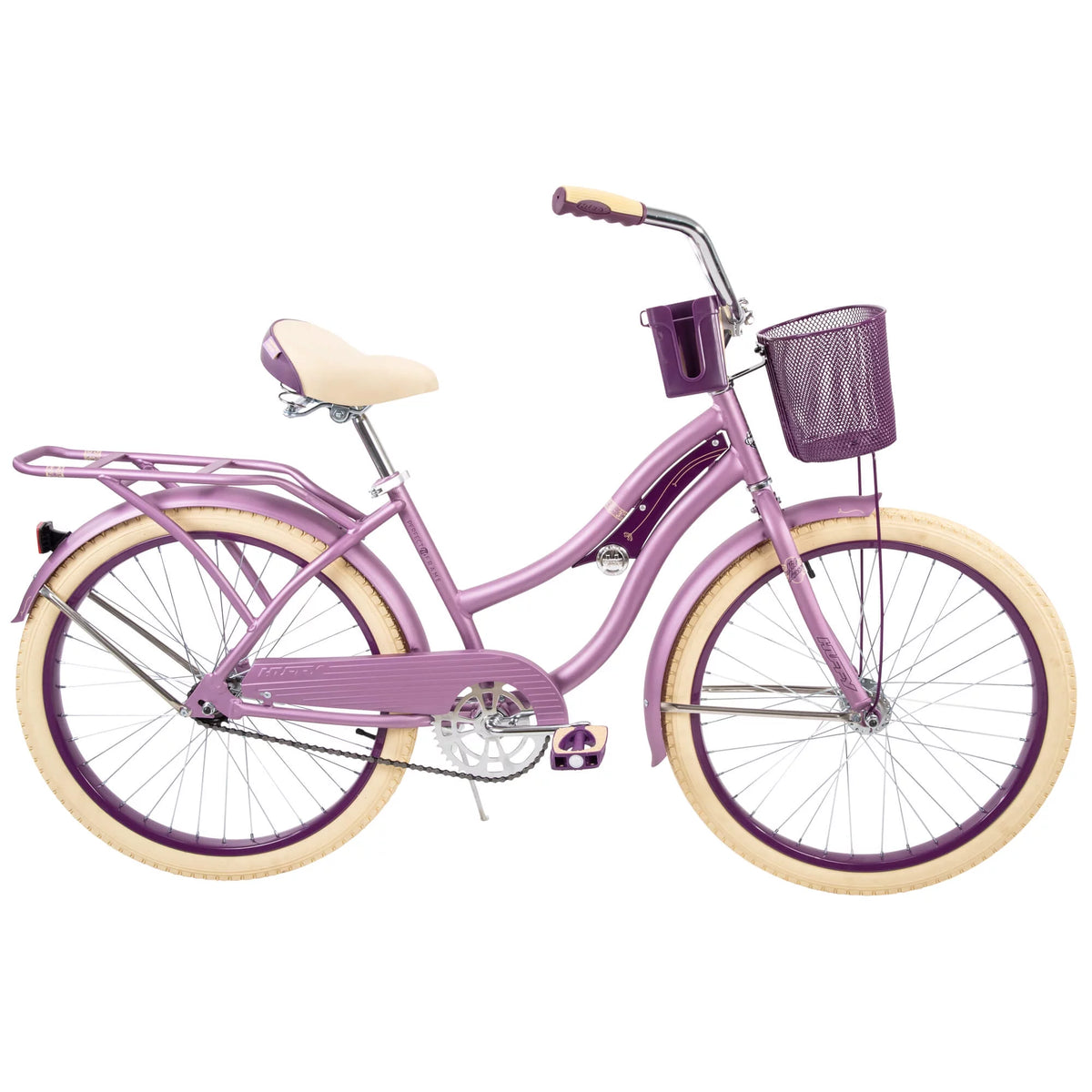 24 Inch Purple Satin Cruiser Bike A53852
