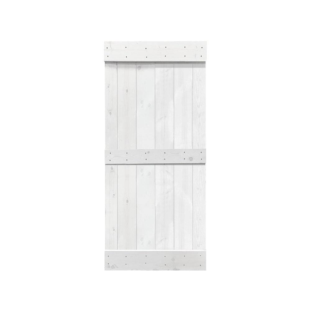Charcoal Black Solid Wood Interior Sliding Barn Door 38 x 84 N6465