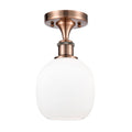 Antique Copper Semi-Flush Mount Light C14756