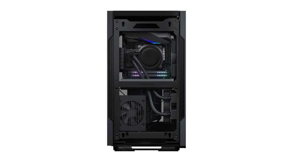 Black Mini-ITX Case with Fabric and Aluminum Panels D804
