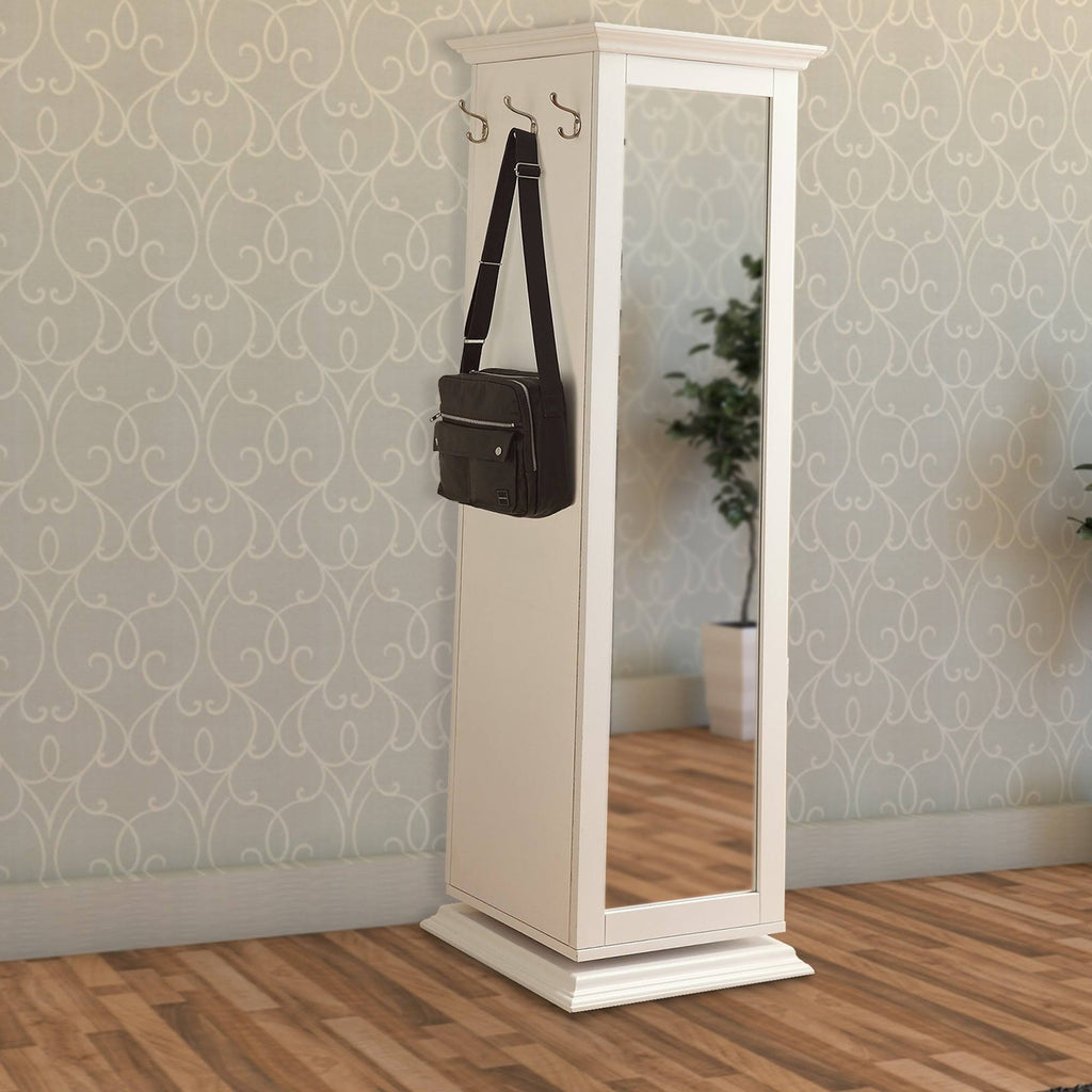 White Metal Accent Cabinet E995