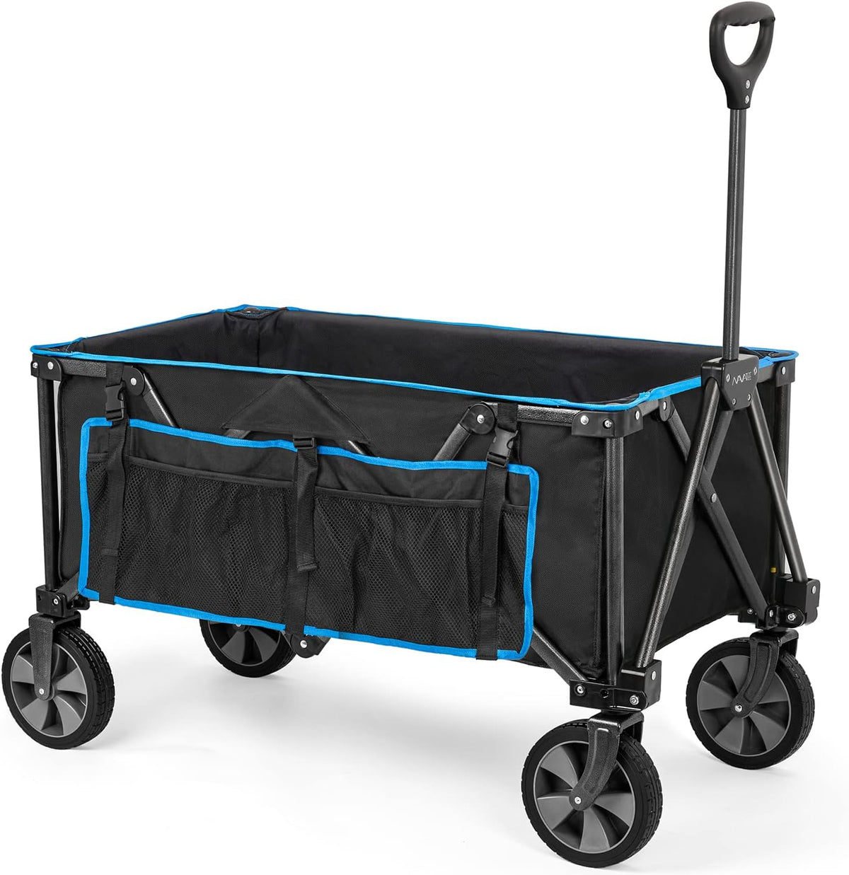 Collapsible Folding Utility Wagon Cart with Removable Wheels B543