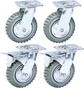 6 Inch Rubber Swivel Caster Wheels 4PCS S99251