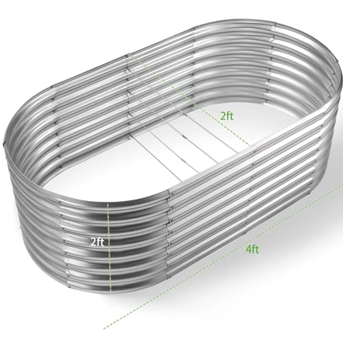 24" Tall Galvanized Metal Raised Garden Bed X181511