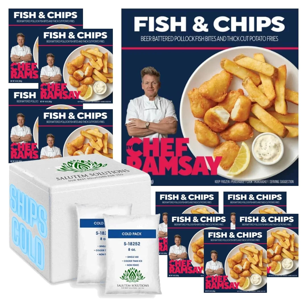 9.5oz Frozen Fish and Chips Pack of 10 K63109