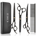 7 Inch Dog Grooming Scissors Kit with Curved Scissors Z67481