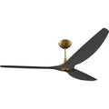 84 Ceiling Fan With Black Blades And Gold Finish V672