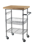Bamboo Top Wire Cart O9489