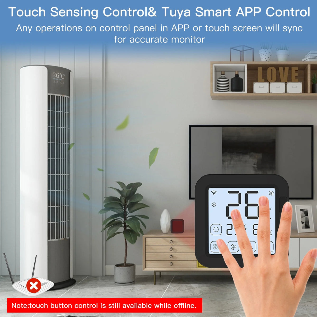 Smart Wifi IR Air Conditioner Controller with LCD Display J32872