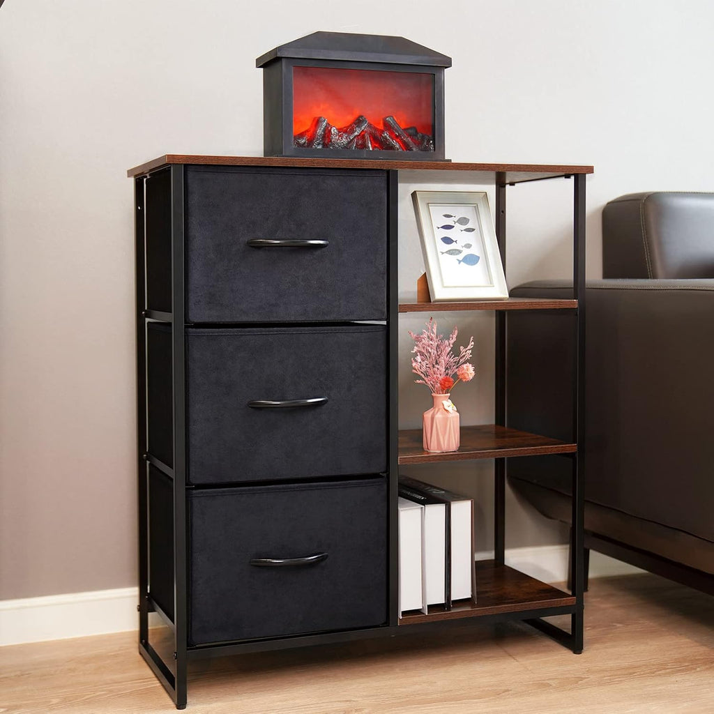 3 Drawer Dresser with Shelves G982795