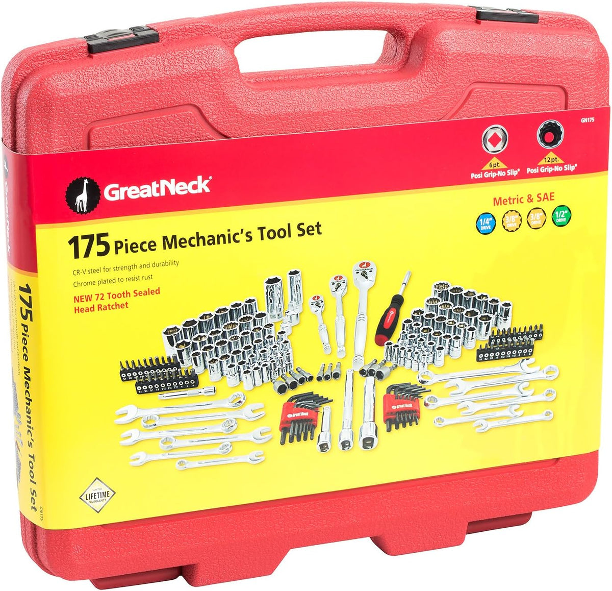 175 Piece Mechanic's Tool Set X8268