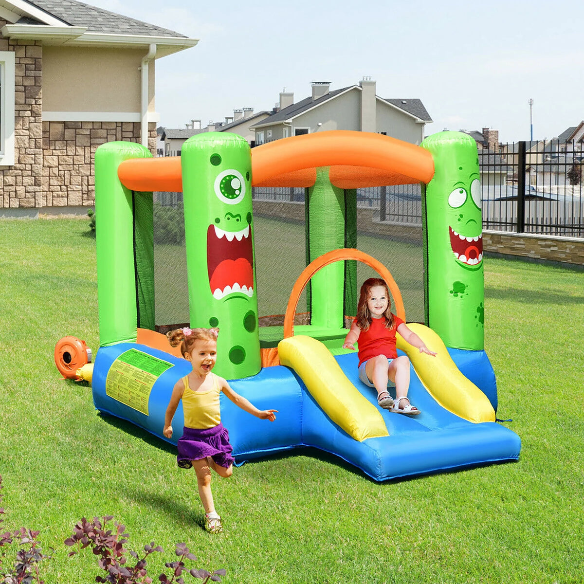 Inflatable Bounce House with Slide P2419