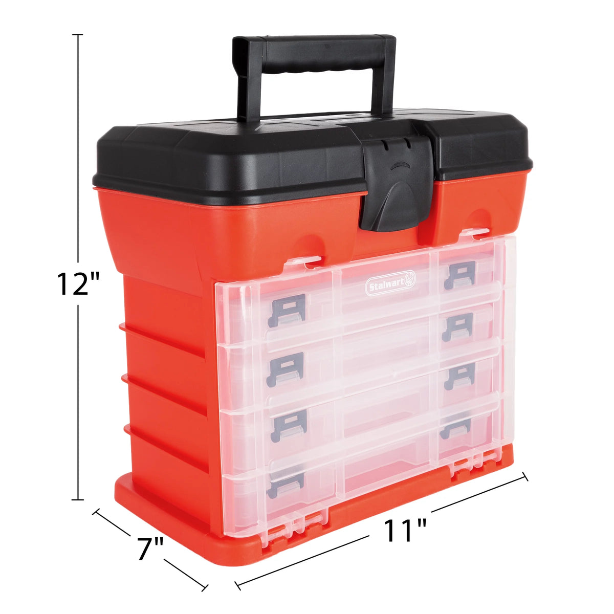 Portable Multipurpose Storage Tool Box with 4 Removable Trays A30022