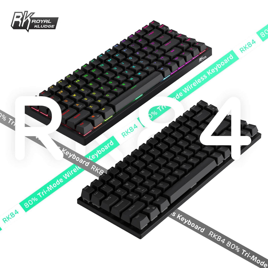 84 Keys Wireless 75% Mechanical Keyboard K378236