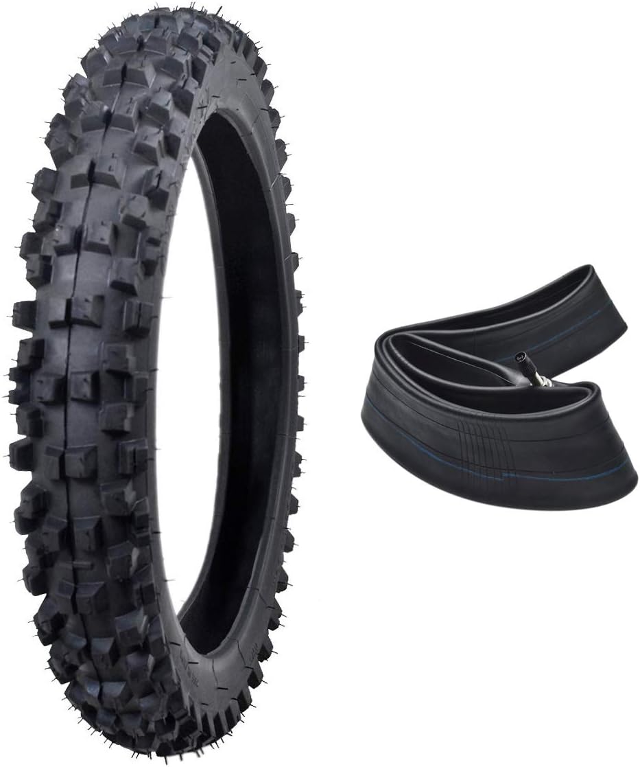 60/100-14 14'' Knobby Tire With Tube Pack of 2 F3698