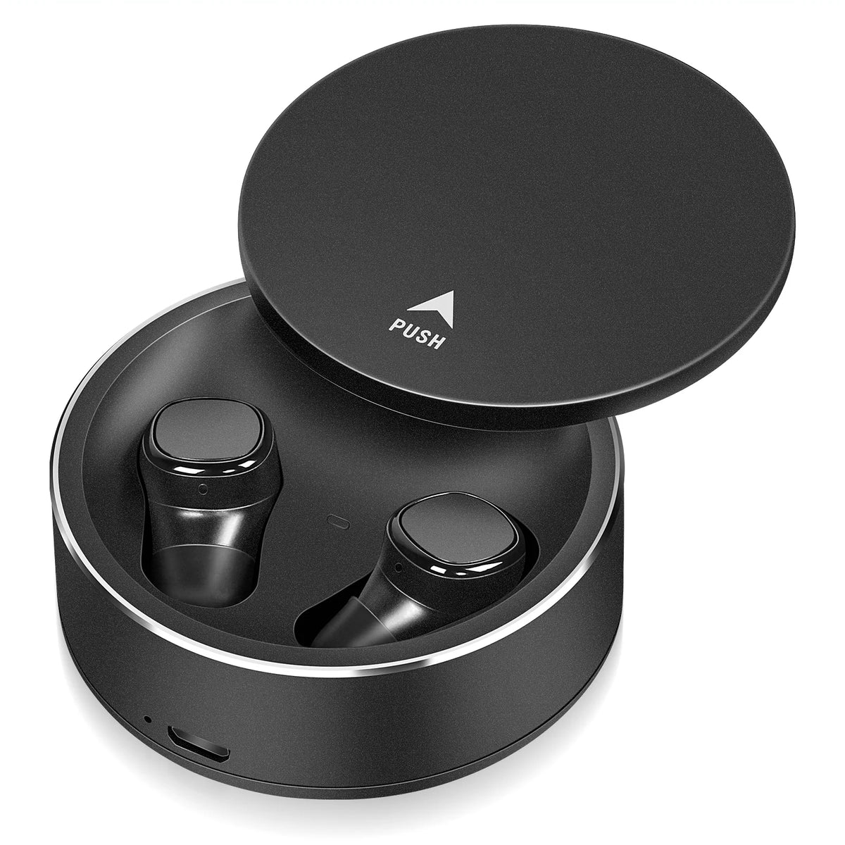 Black True Wireless Earbuds with Mic X9416