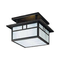 2-Light Semi Flush Mount Bronze Amber Mica Q981879