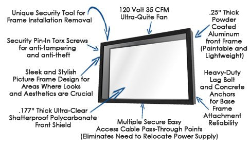 42-50" Indoor TV Enclosure P505