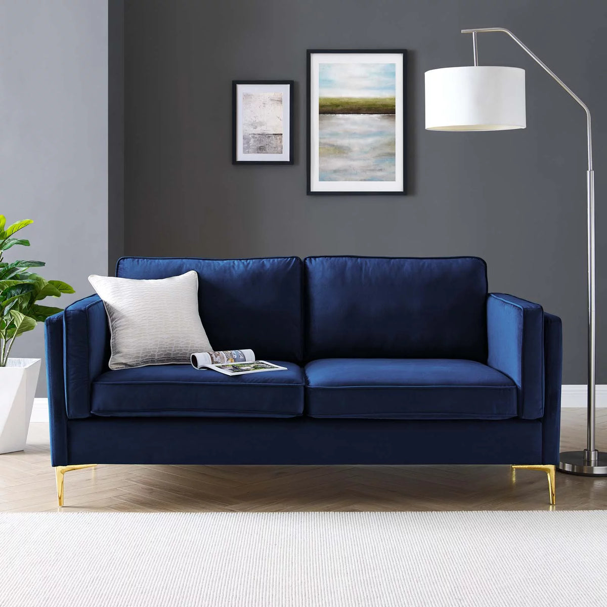 Velvet Sofa R709