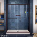 Clear Sliding Shower Door in Oil Rubbed Bronze Z883