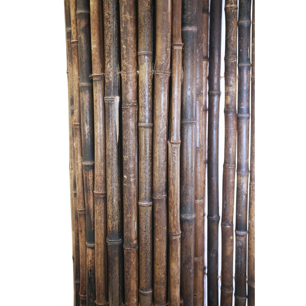 Black Rolled Bamboo Fence 6ft H x 8ft L O763