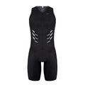 Black Sleeveless Tri Suit T446