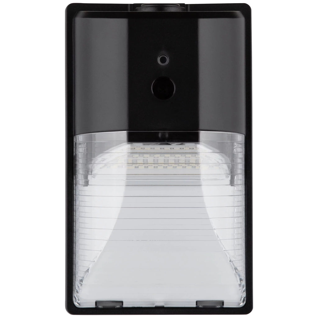 Direct Wire Pak Light with Clear Lens Cover, Dusk to Dawn, Black, 2000 Lumens, 120V M885