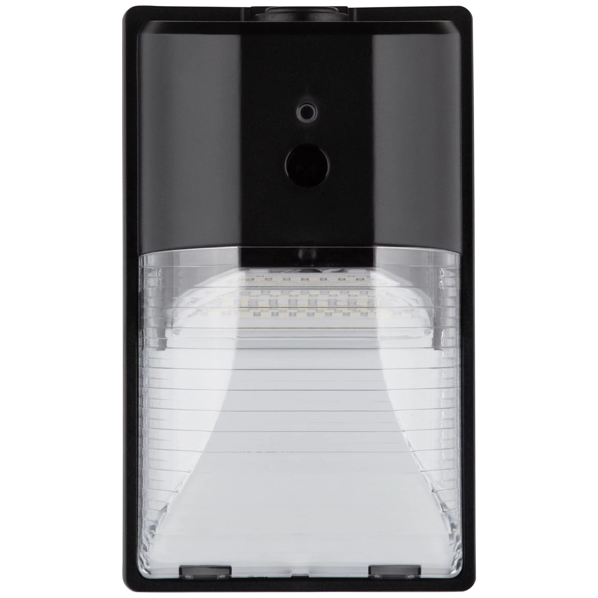 Direct Wire Pak Light with Clear Lens Cover, Dusk to Dawn, Black, 2000 Lumens, 120V M885