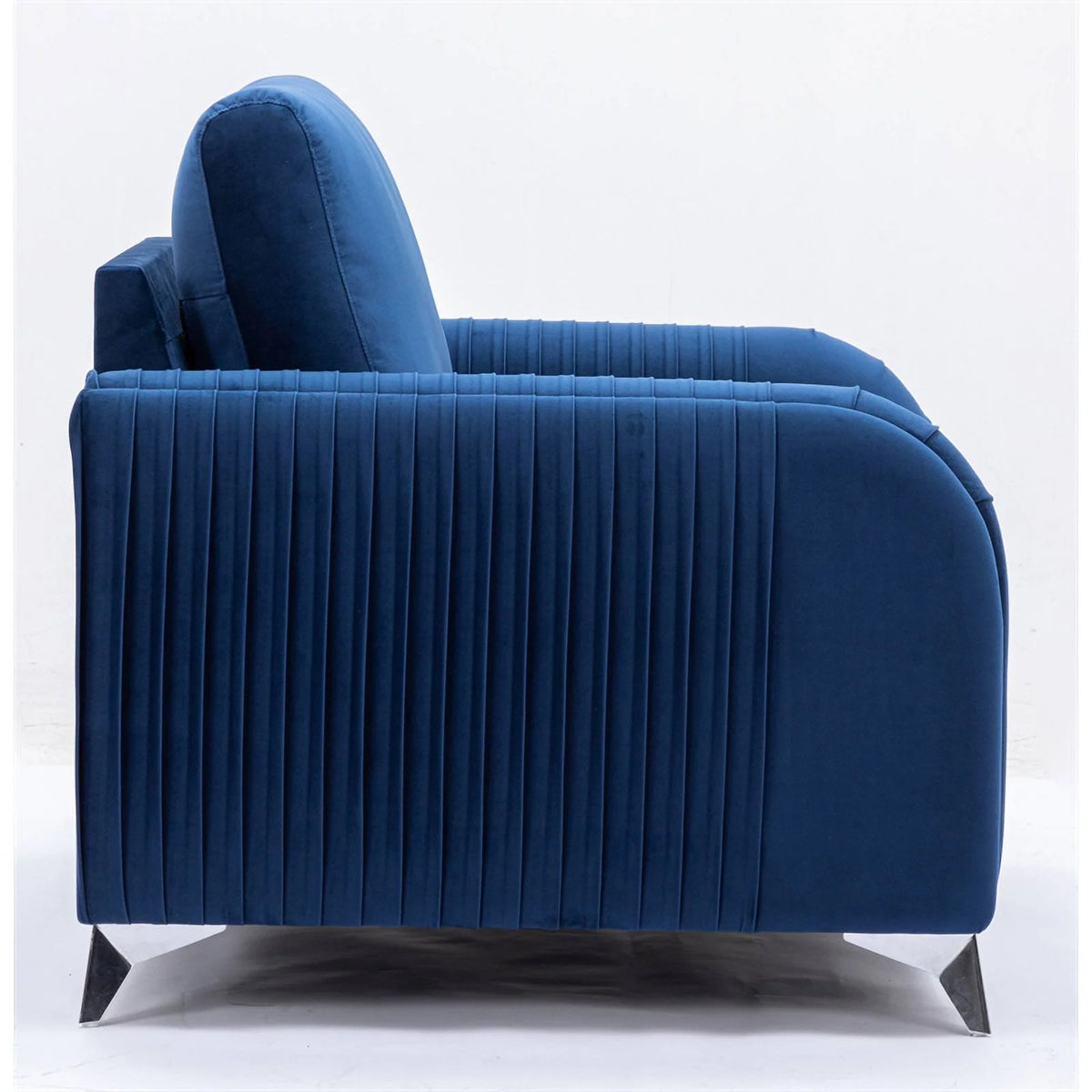 Blue Velvet Upholstered Loveseat V89670