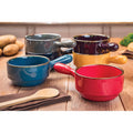 Stoneware Stacking Bowls with Handles, Set of 6 E316