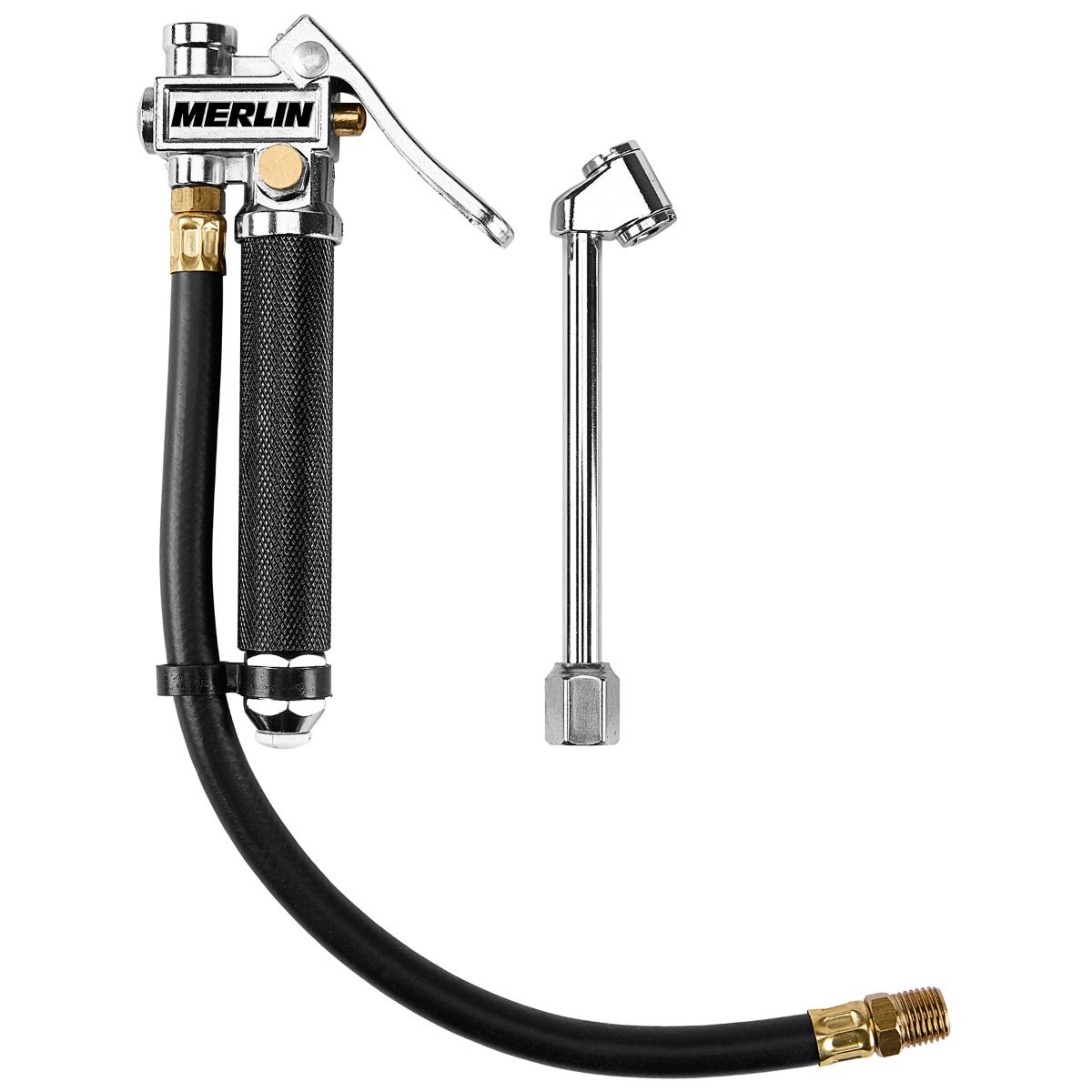 Dual-Head Air Chuck Inflator Gauge, 2-Piece A238