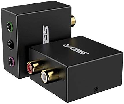 5.1 Audio Console Adapter Stereo RCA to 3 x 3.5mm Jack Bidirectional Conversion C949478