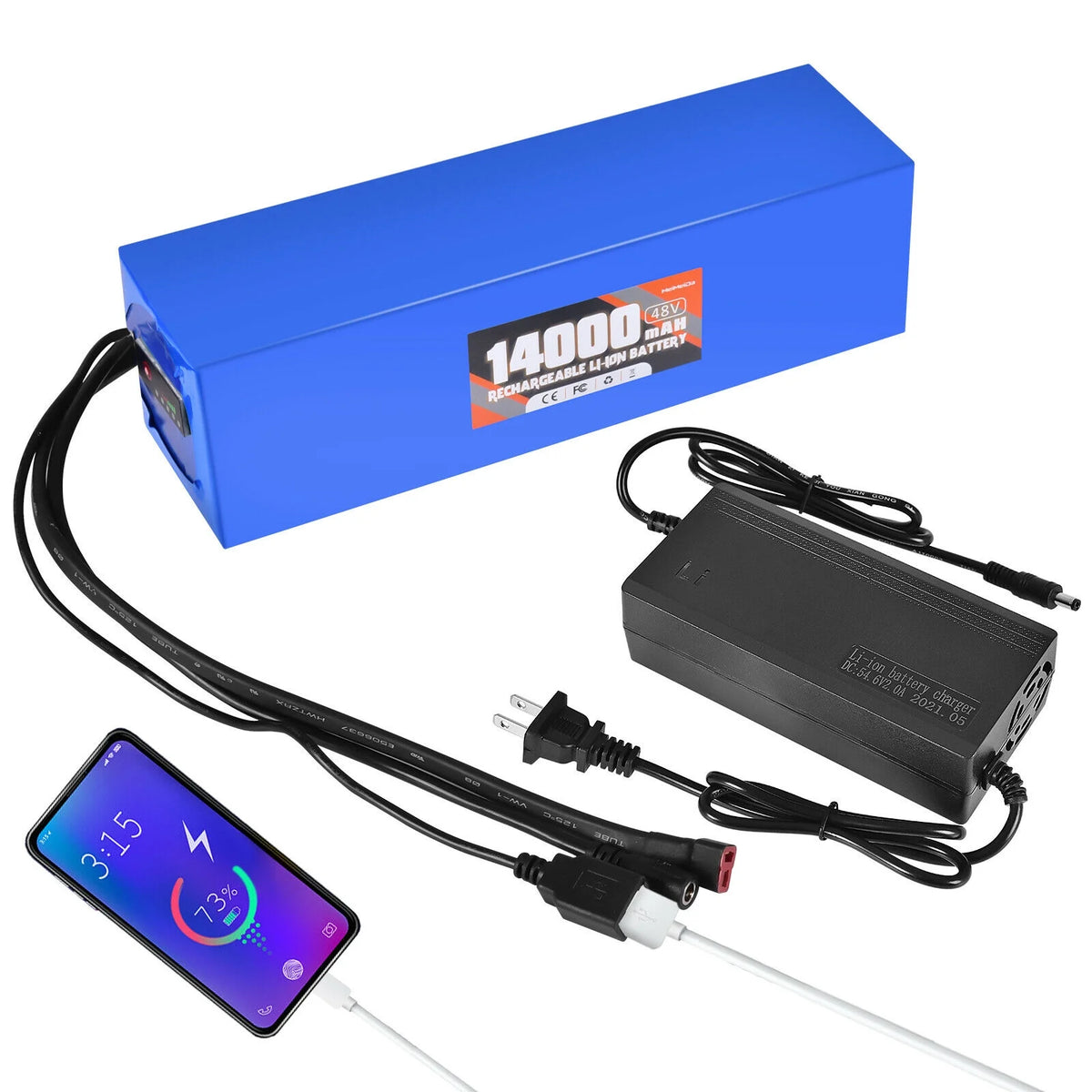36V10Ah/48V14Ah Lithium li-ion Battery for ebike Bicycle Scooter M3239