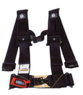 5 Point 3inch Harness with Sewn in Pads Black T79110