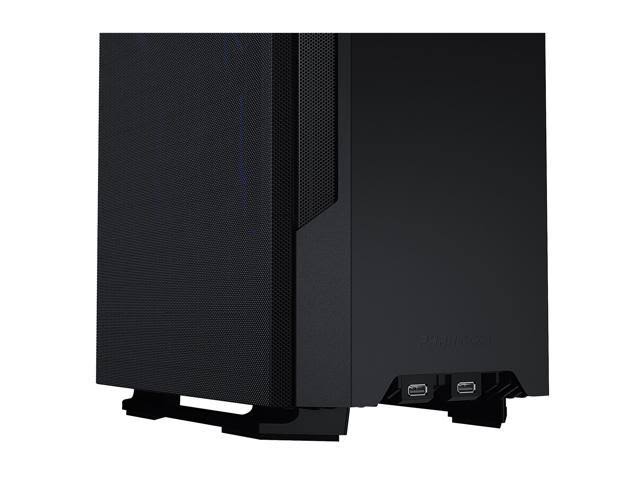 Black Mini-ITX Case with Fabric and Aluminum Panels D804
