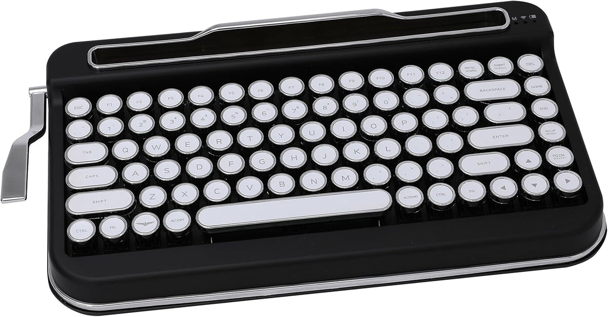 White Chrome Keycap Bluetooth Keyboard X800