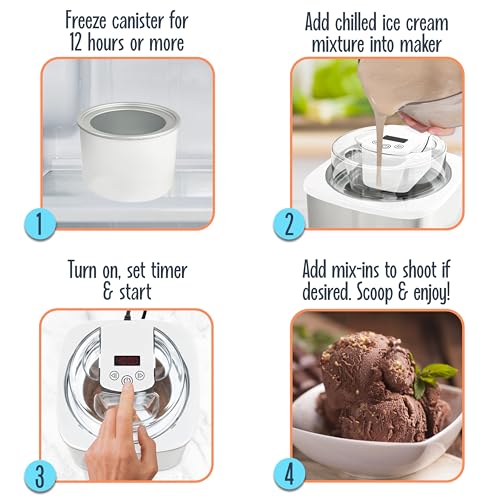 2-Quart Electric Ice Cream Maker with Digital Controls B391157