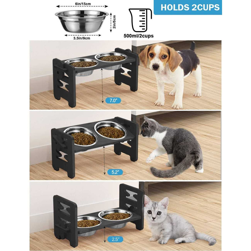 Adjustable Elevated Dog Bowls with Stand R13972
