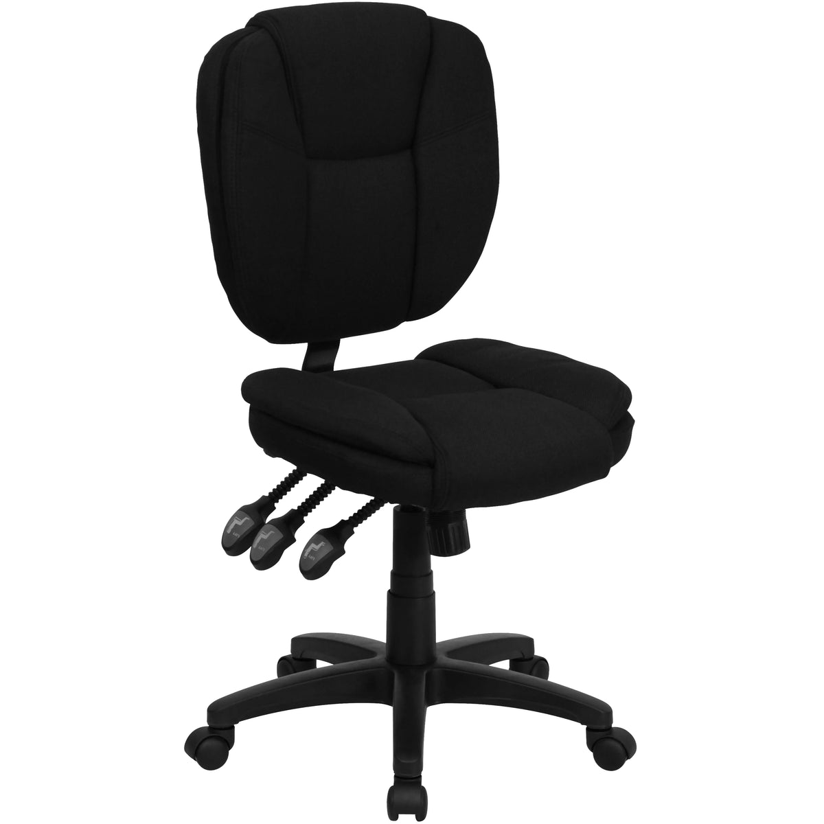 Black Fabric Ergonomic Task Office Chair D46433