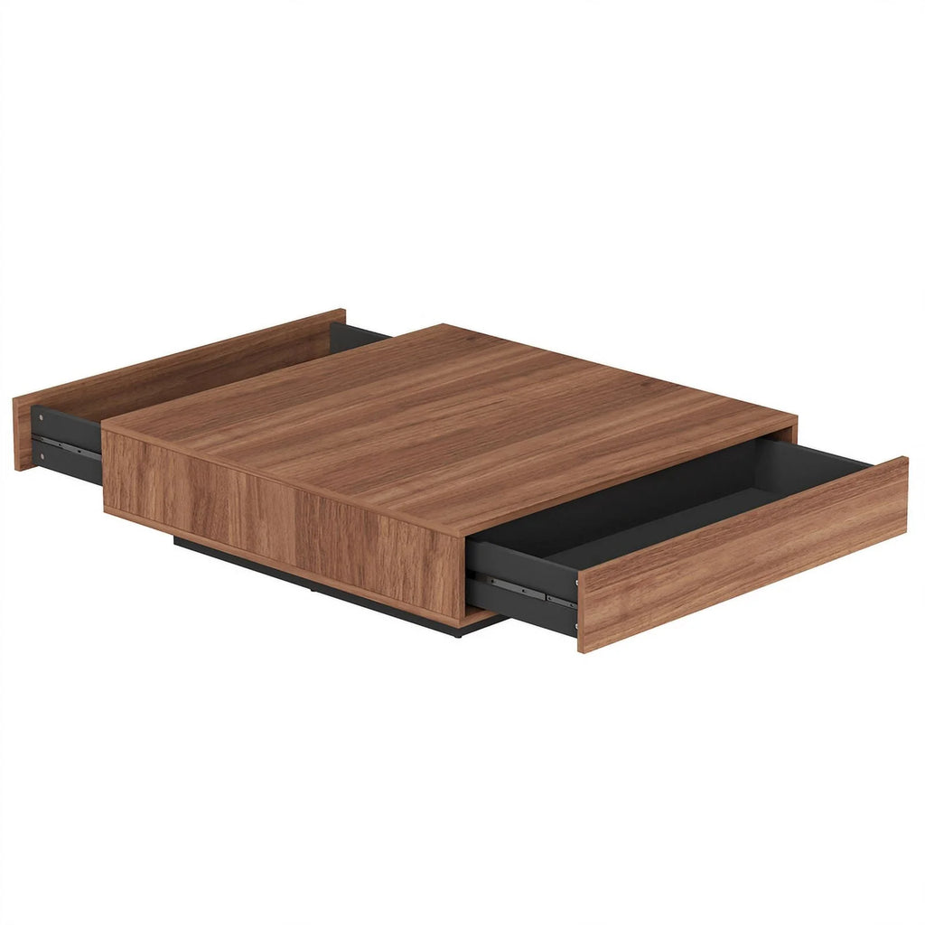 2-Piece Walnut Cocktail Table and Lamp Table Set E4691