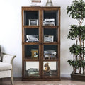 4-Shelf Wood Curio Cabinet Y100