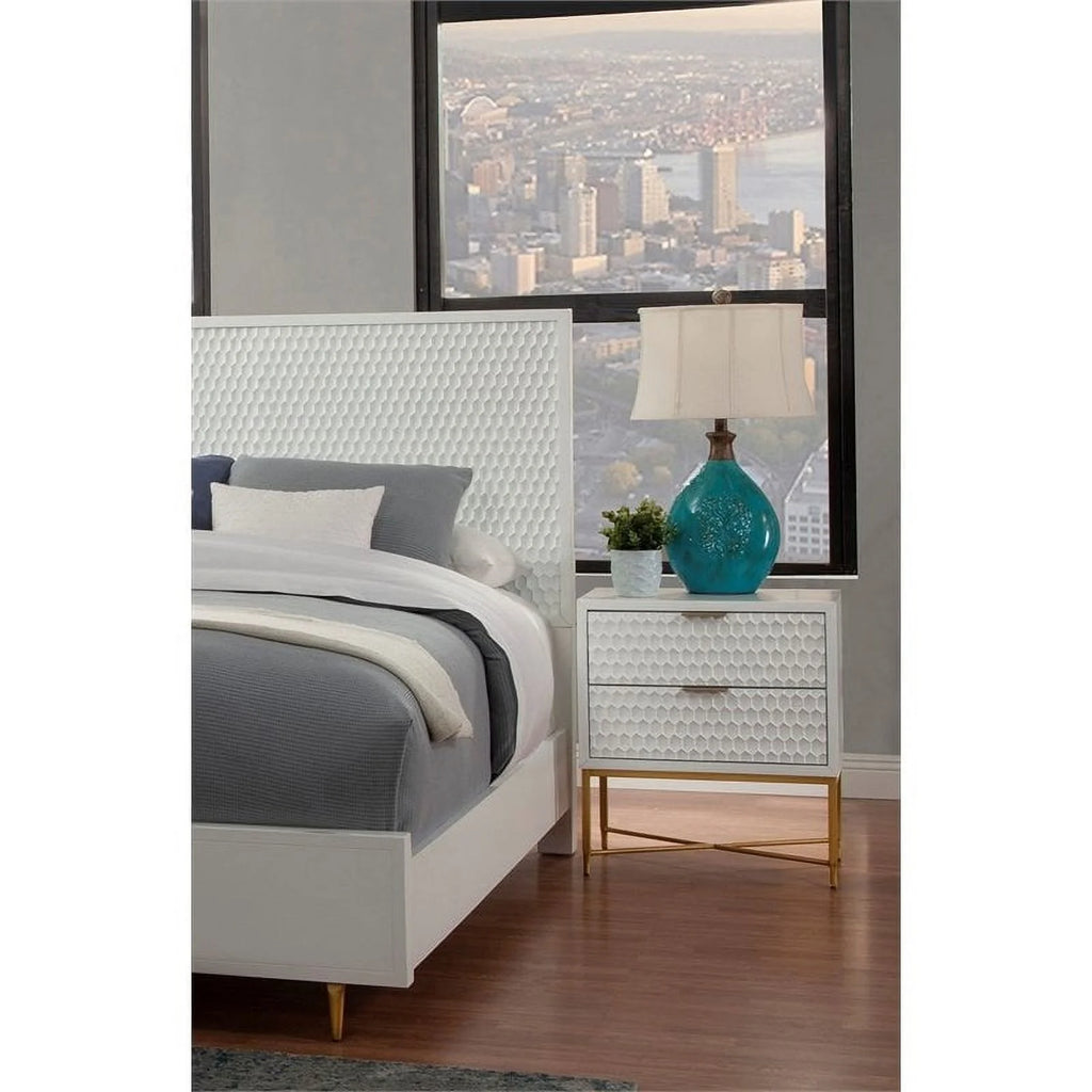 4 Piece Set with Nightstand King Headboard and Vanity B89508