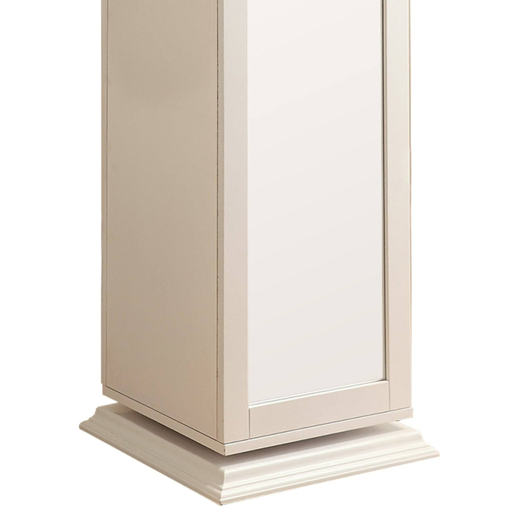 White Metal Accent Cabinet E995