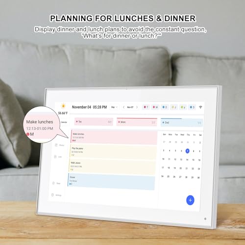 10.1 Inch Smart Digital Calendar Planner & Chore Chart, IPS HD Touchscreen Interactive Display C533205